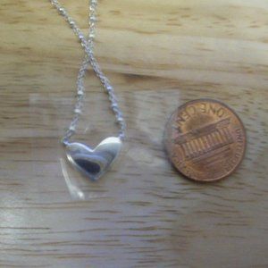 KENDRA SCOTT Ari Sterling Silver Heart Multi Strand Necklace, New with Tags